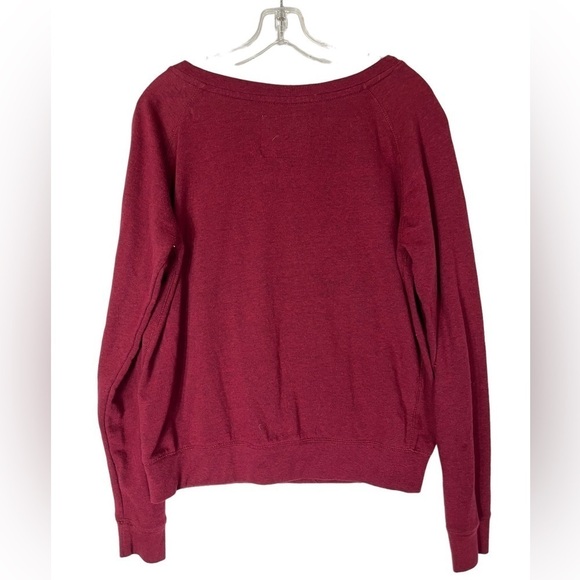 Hard Rock Pull Over Sweater Women’s Size L Maroon Crewneck Embroidered - Picture 2 of 6